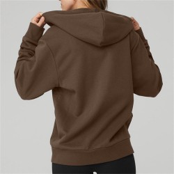 Custom women's simple zip-up hoodie