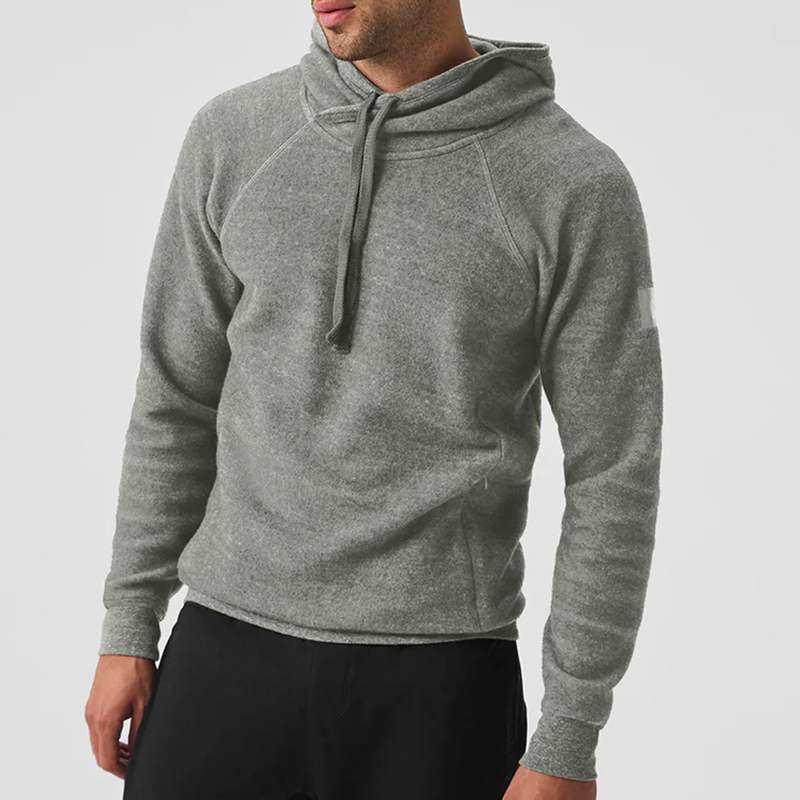 Grey Triblend Hoodie - Men’s Ultra-Soft Pullover for Comfort & Durability