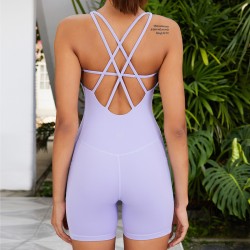 Customised Cross Strap Fitness Jumpsuits