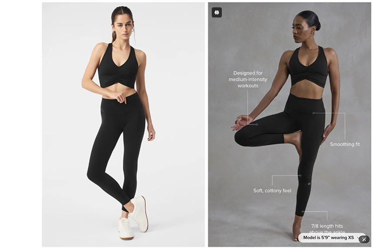 Yoga pants for running, yoga, and fitness workouts, designed for active movement