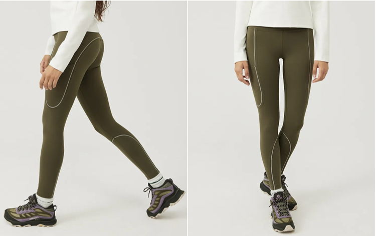 Color-block yoga pants adding personality to your workout wardrobe