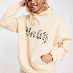 Custom Hoodies with Sparkling Rhinestone Lettering – MOQ 1100 Pieces